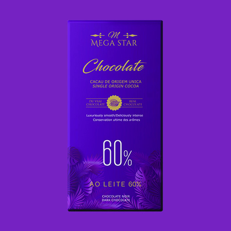 شکلات تلخ مگا استار 60%